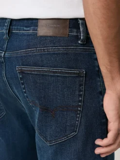 Next Dark Blue - ThermoGen Straight Fit Motionflex Jeans Hot