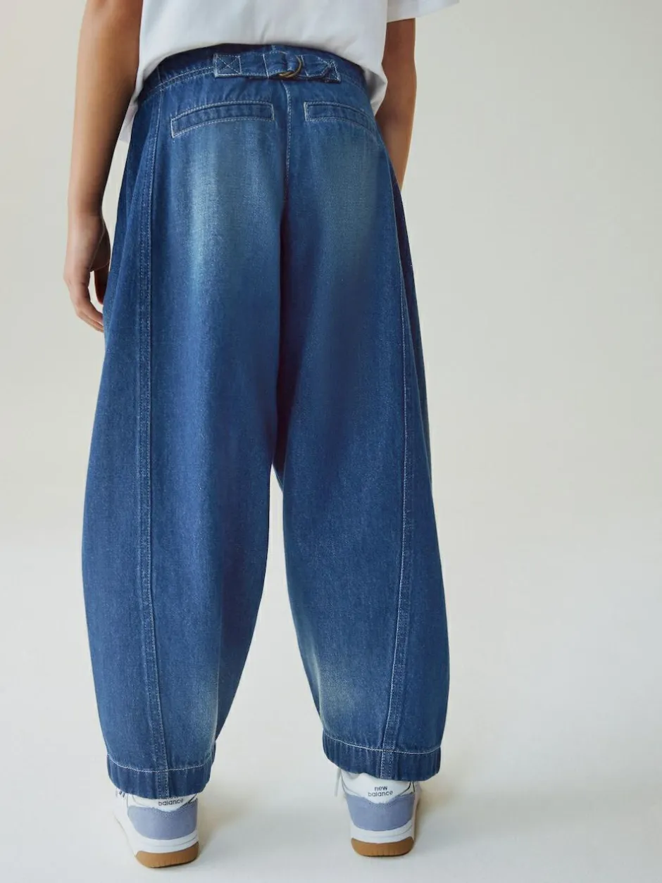 Next Dark Blue Barrel Jeans (3-16yrs) Hot