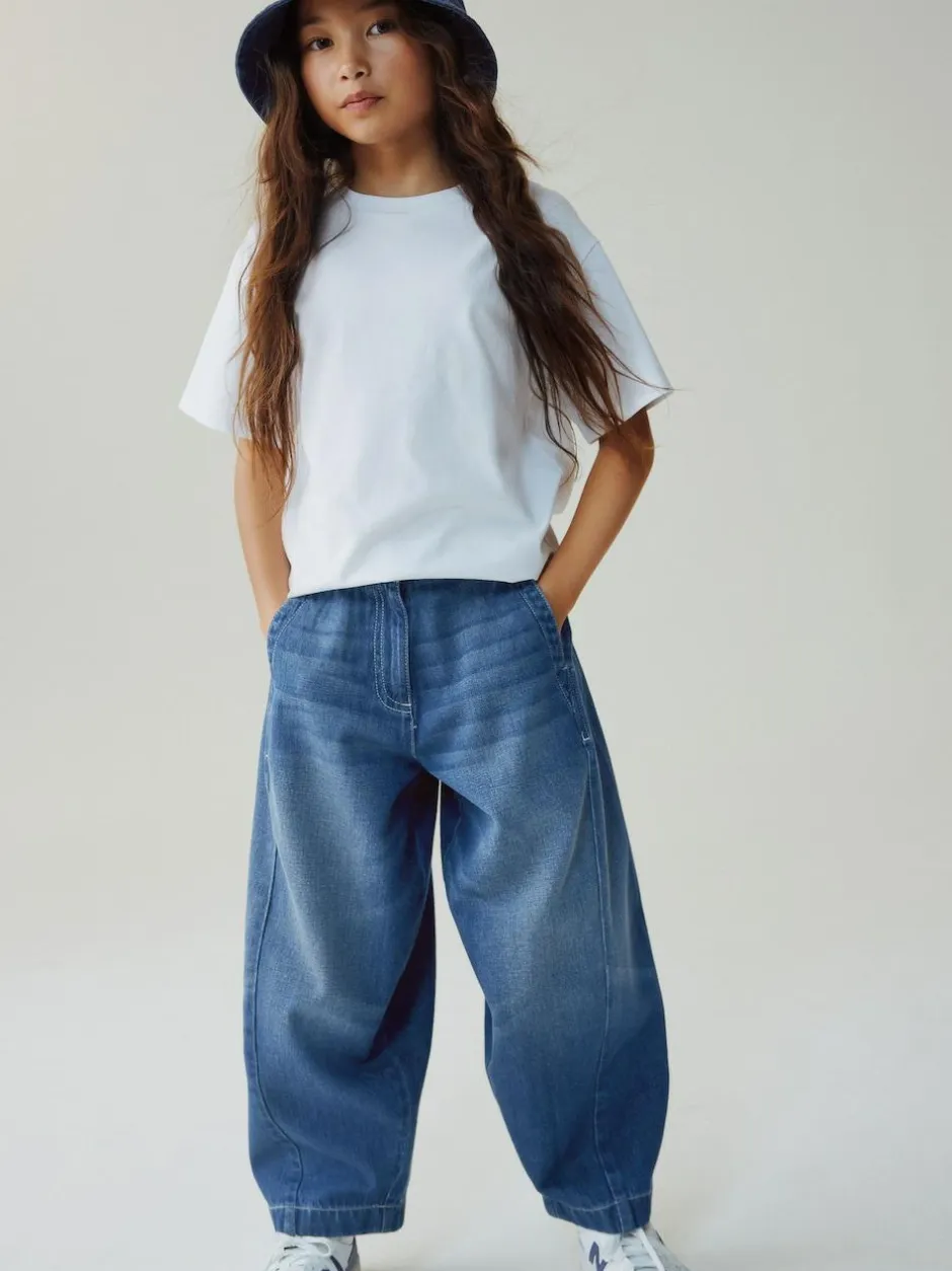 Next Dark Blue Barrel Jeans (3-16yrs) Hot