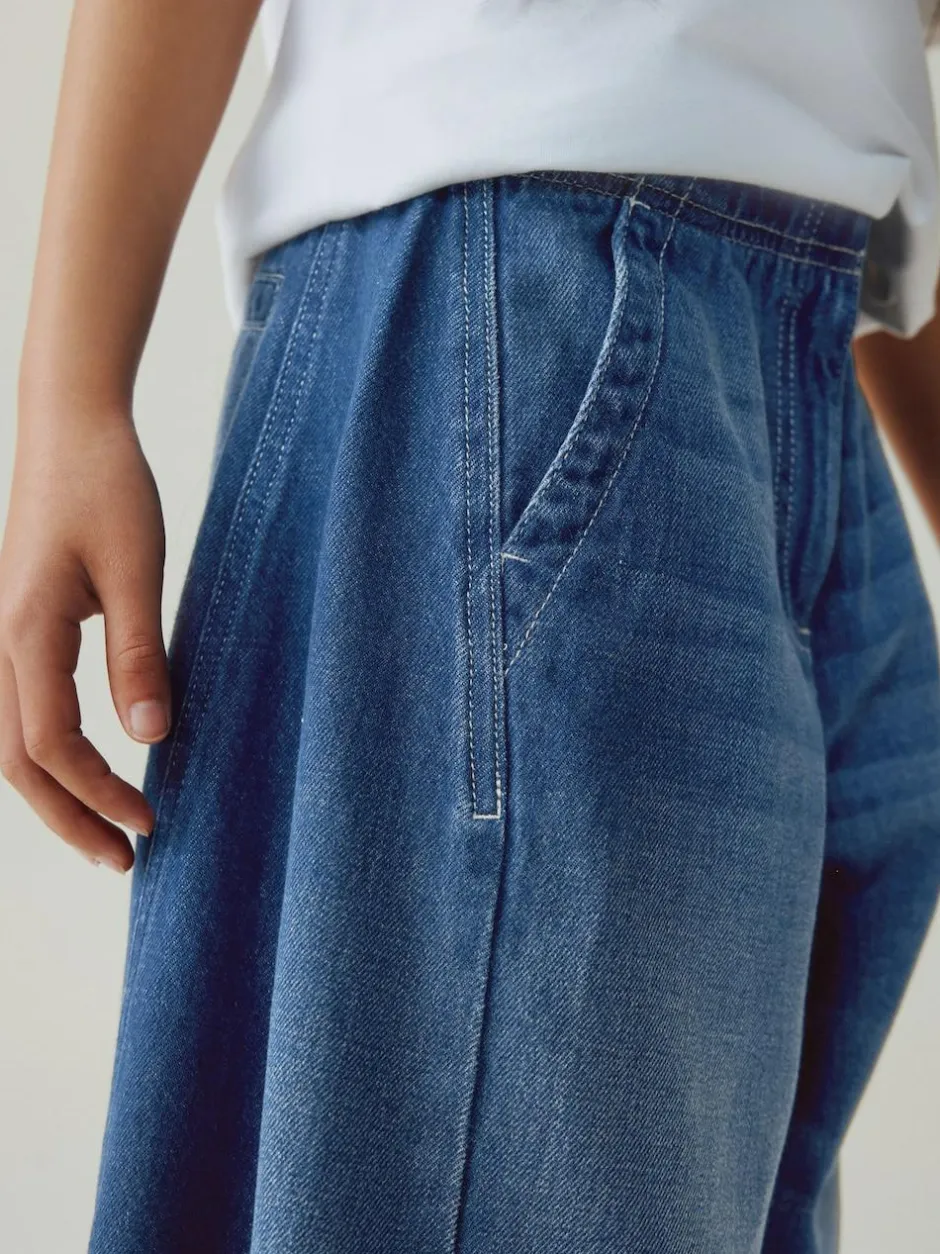 Next Dark Blue Barrel Jeans (3-16yrs) Hot