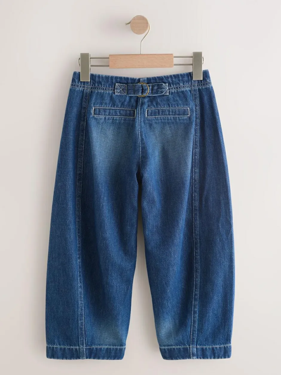 Next Dark Blue Barrel Jeans (3-16yrs) Hot