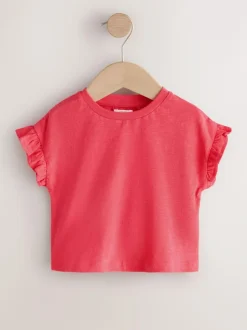 Next Dark Blue Cherry Printed Denim Playsuit and T-Shirt (3mths-7yrs) Hot