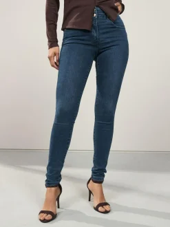 Next Lift Slim And Shape Skinny Jeans Dark Blue Denim Online