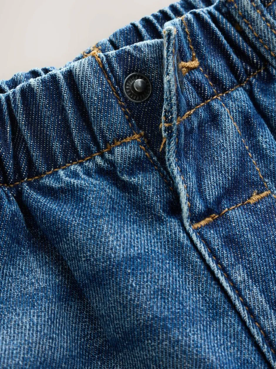 Next Dark Blue Denim Wide Leg Jeans (3mths-7yrs) New