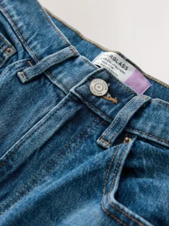 Next Hourglass Comfort Stretch Column Mom Jeans Dark Blue Clearance