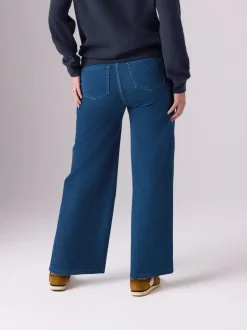 Next Dark Blue Maternity Wide Leg Denim Leggings Best