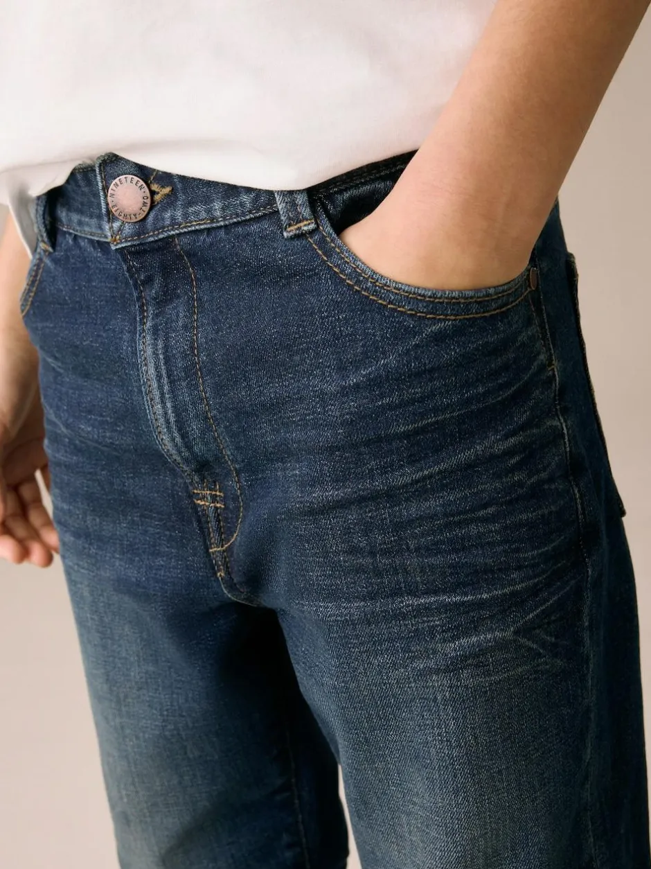 Next Regular Fit Authentic Denim Jeans (3-16yrs) Dark Blue Discount