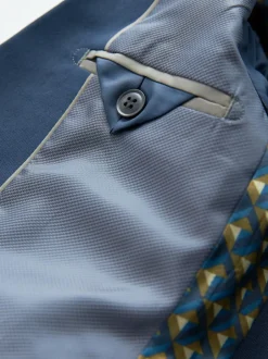 Next Dark Blue Skinny Fit Suit Jacket (12mths-16yrs) Discount