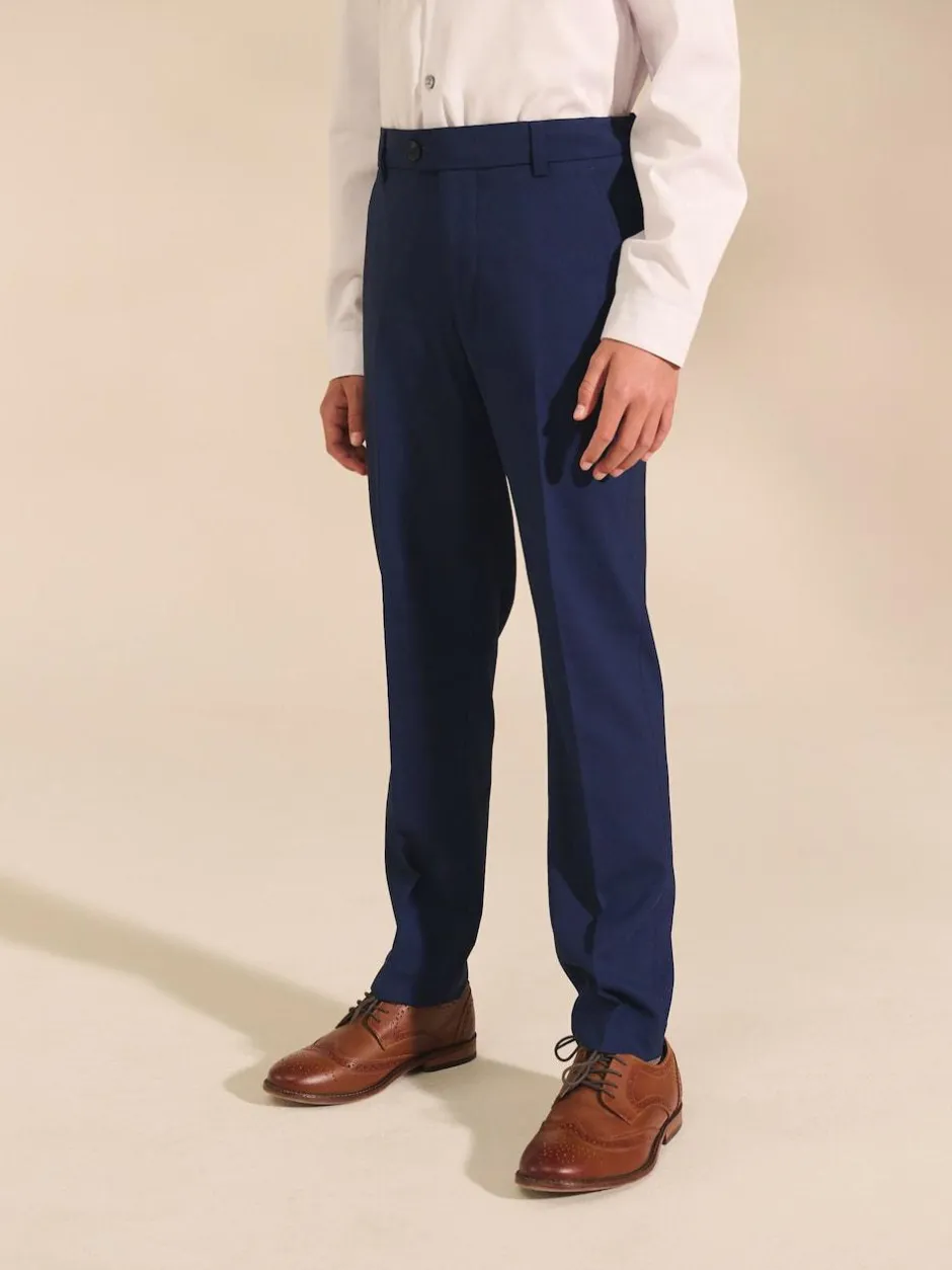 Next Dark Blue Skinny Fit Suit Trousers (12mths-16yrs) Discount