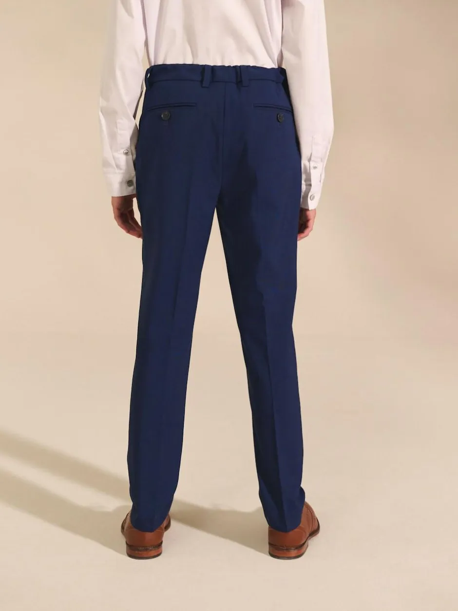 Next Dark Blue Skinny Fit Suit Trousers (12mths-16yrs) Discount
