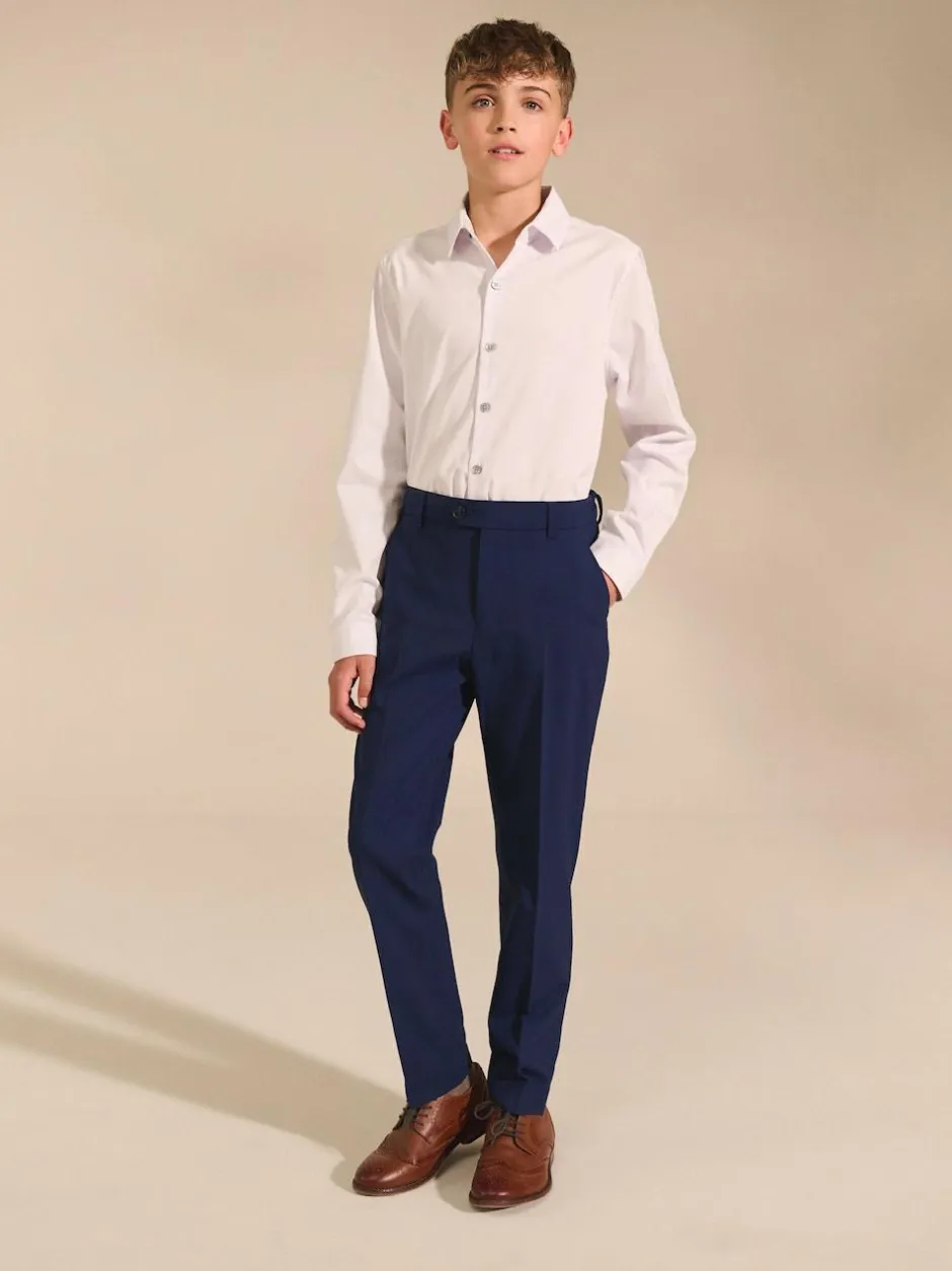 Next Dark Blue Skinny Fit Suit Trousers (12mths-16yrs) Discount