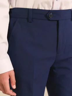 Next Dark Blue Skinny Fit Suit Trousers (12mths-16yrs) Discount