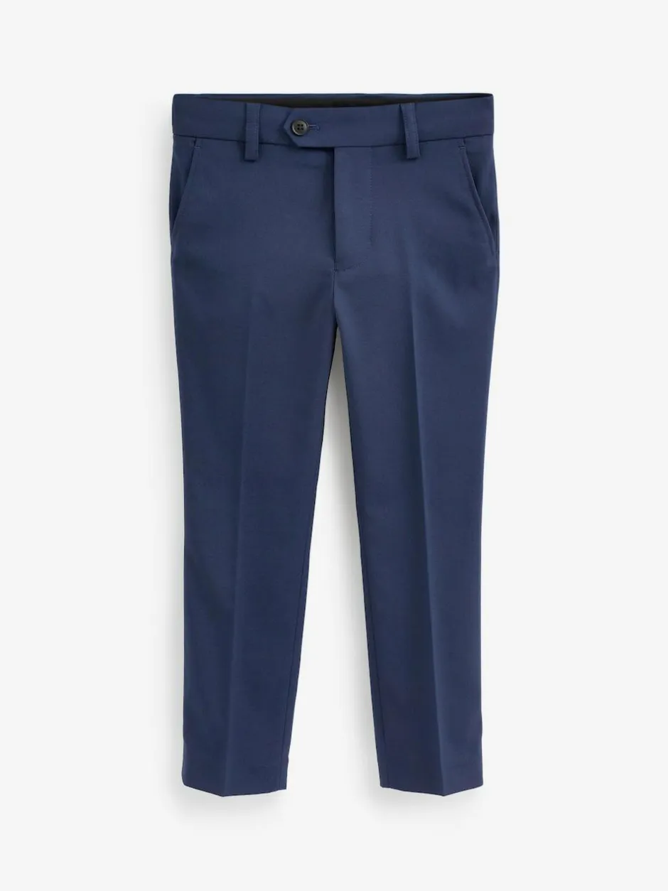 Next Dark Blue Skinny Fit Suit Trousers (12mths-16yrs) Discount