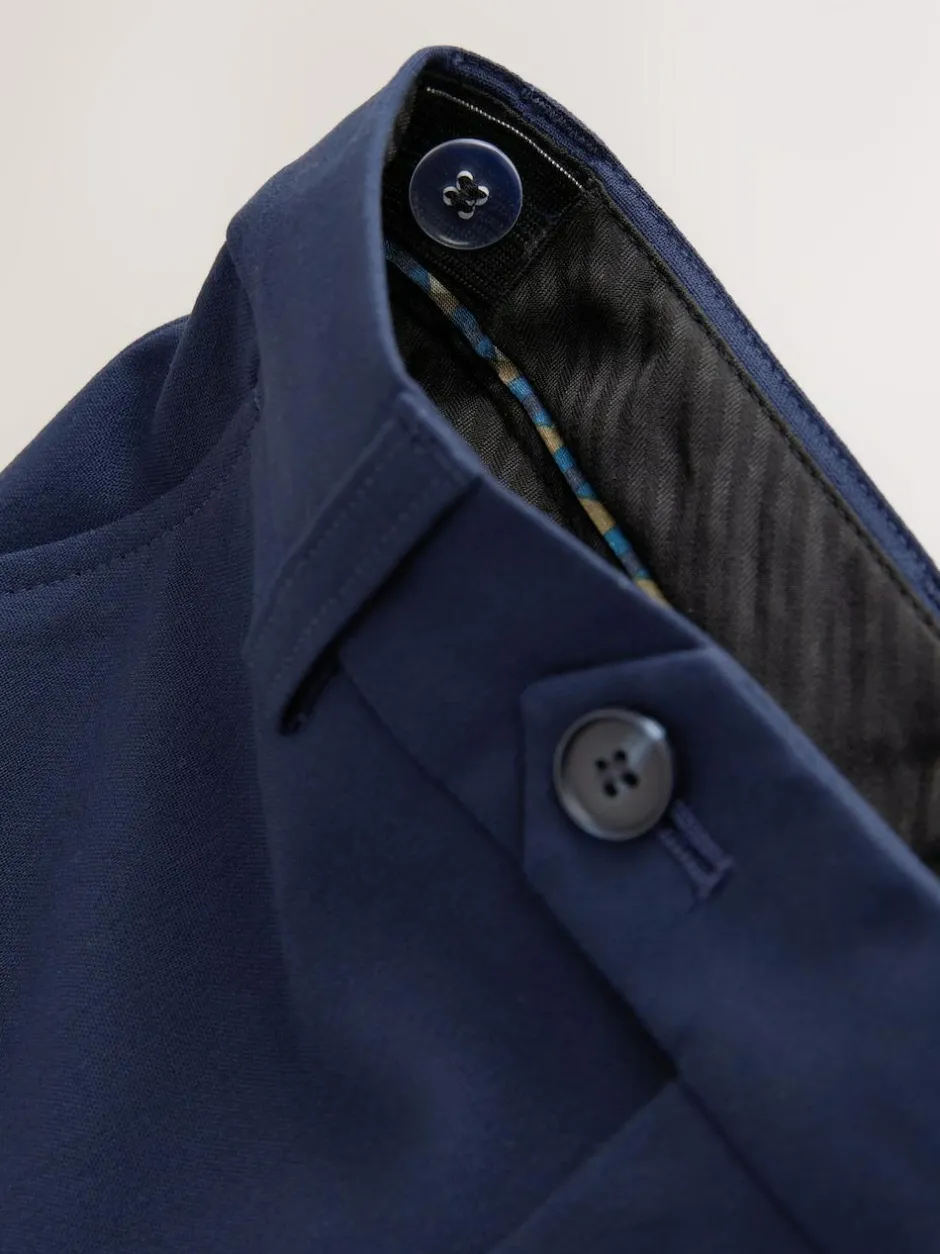 Next Dark Blue Skinny Fit Suit Trousers (12mths-16yrs) Discount