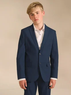 Next Dark Blue Tailored Fit Suit Jacket (12mths-16yrs) Online
