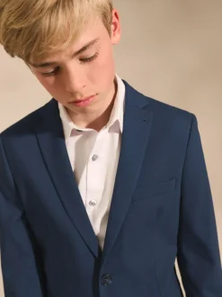 Next Dark Blue Tailored Fit Suit Jacket (12mths-16yrs) Online