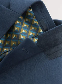 Next Dark Blue Tailored Fit Suit Jacket (12mths-16yrs) Online