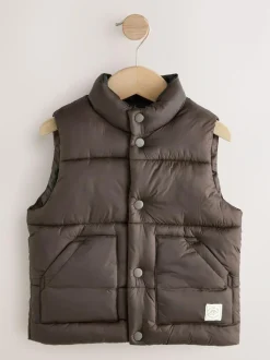 Next Dark Brown Padded Gilet (3mths-10yrs) Best