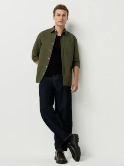 Next Dark Green Regular Fit Long Sleeve Oxford Shirt Best