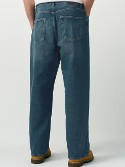 Next Dark Tint Baggy Fit Vintage Wash Denim Jeans Online