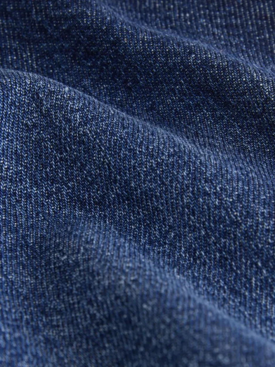Next Relaxed Denim Pleated Shorts (3-16yrs) Dark Wash Outlet