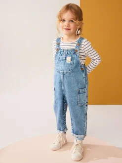 Next Denim 100% Cotton Dungarees (3mths-7yrs) Hot