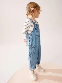 Next Denim 100% Cotton Dungarees (3mths-7yrs) Hot