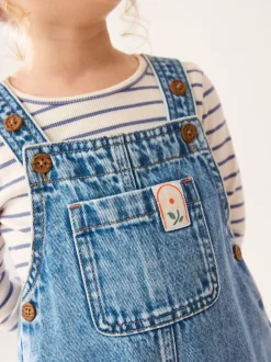 Next Denim 100% Cotton Dungarees (3mths-7yrs) Hot