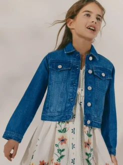 Next Western Jacket (3-16yrs) Denim Bright Blue Sale