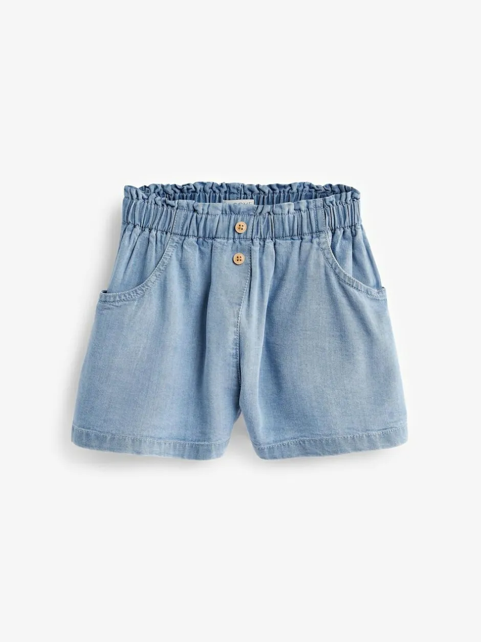 Next Button Shorts (3mths-7yrs) Denim New