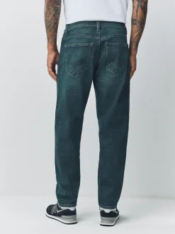 Next Denim Dark Blue Regular Tapered Fit Motionflex Jeans Online