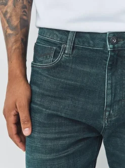 Next Denim Dark Blue Regular Tapered Fit Motionflex Jeans Online