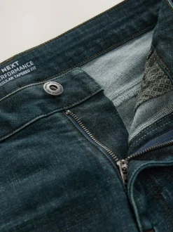 Next Denim Dark Blue Regular Tapered Fit Motionflex Jeans Online