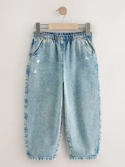 Next Pull On Barrel Jeans (3-16yrs) Denim Tint Best