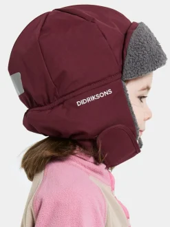 Didriksons Biggles Waterproof Kids Hat Red Outlet