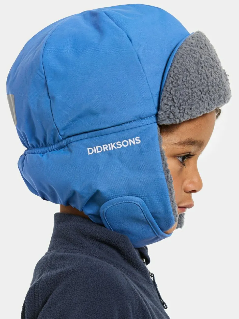 Didriksons Biggles Waterproof Kids Hat Blue Outlet