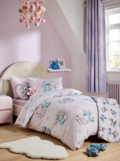 Next Disney Lilo and Stitch Supersoft 100% Brushed Cotton Duvet Cover and Pillowcase Set Clearance