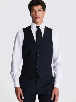 DKNY Slim Performance Suit Waistcoat Black Online