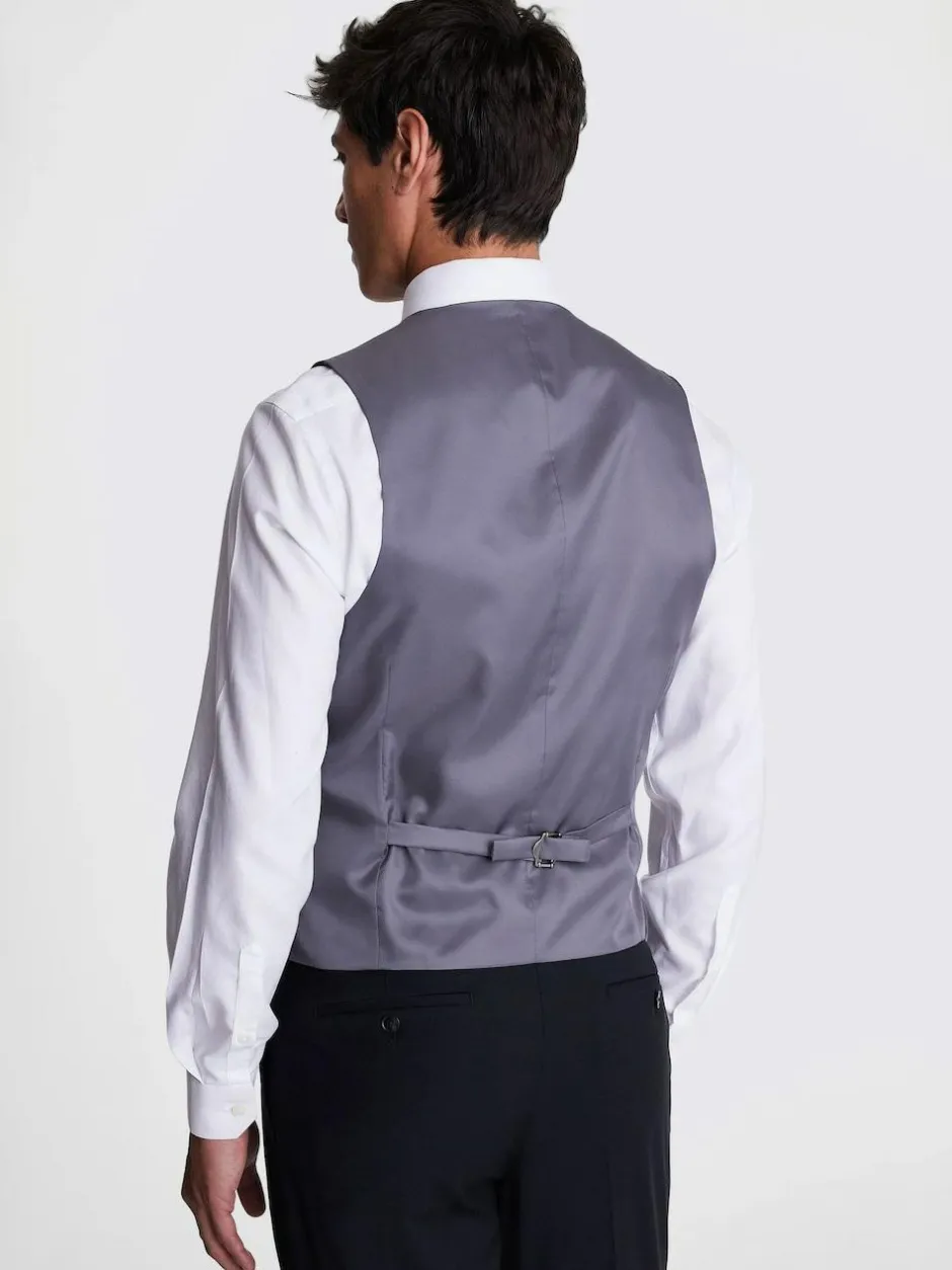 DKNY Slim Performance Suit Waistcoat Black Online