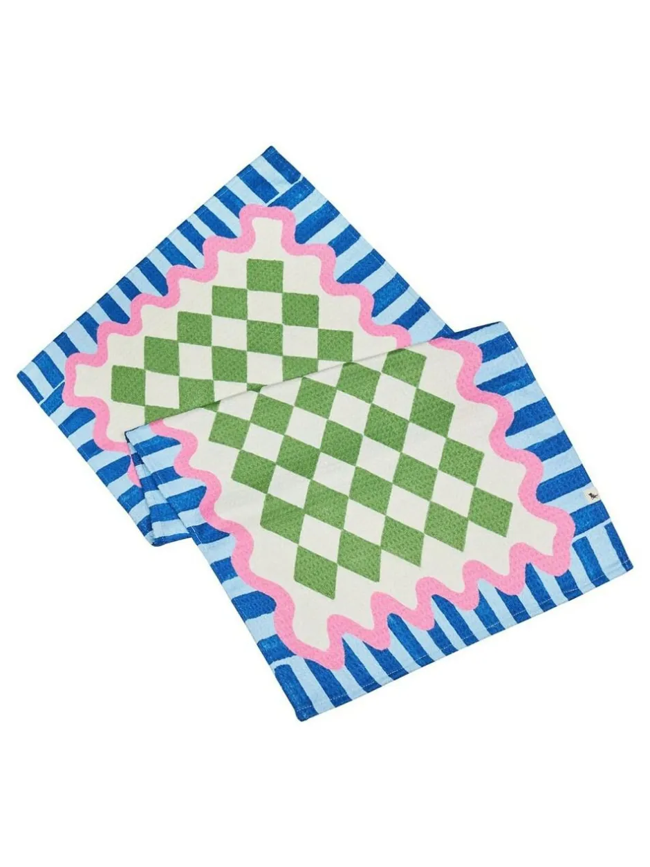 Dock & Bay Quick Dry Kitchen Tea Towel Mediterranean Marble