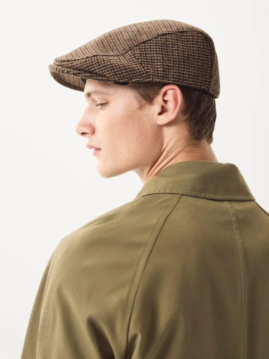 Next Dogtooth Brown Flat Cap Hot