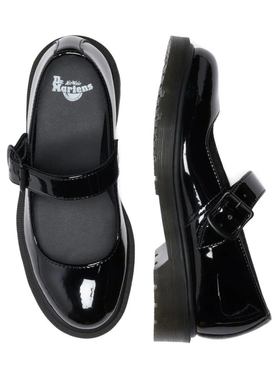 Dr. Martens Black Mariel II Mary Jane Patent Shoes