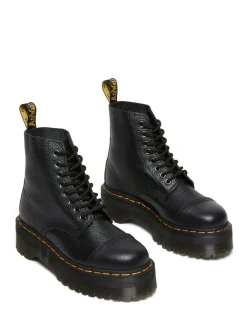 Dr. Martens Black Sinclair Milled Nappa Leather Boots Outlet
