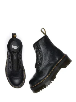 Dr. Martens Black Sinclair Milled Nappa Leather Boots Outlet
