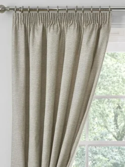 Dreams & Drapes Natural Pembrey Super Thermal Pencil Pleat Curtains Outlet