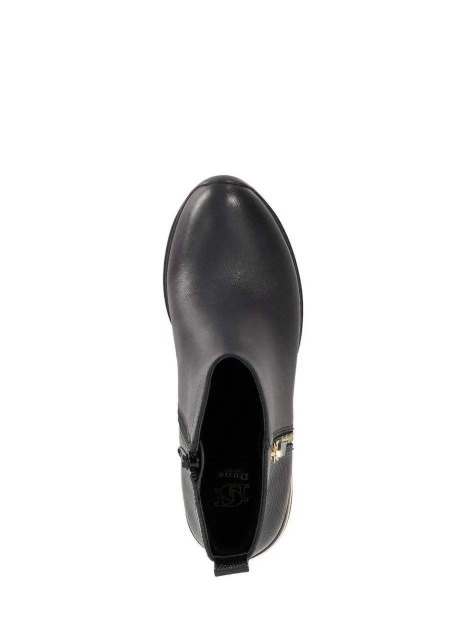 Dune London Black Everyone Side Zip Wedge Sport Trainers Discount