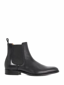 Dune London Manson Premium Chelsea Boots Black Clearance