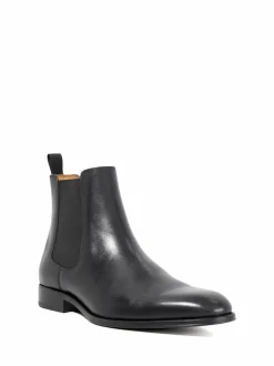 Dune London Manson Premium Chelsea Boots Black Clearance