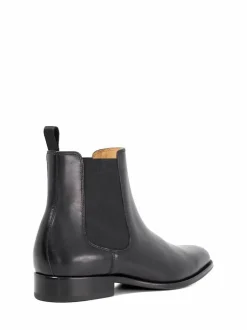 Dune London Manson Premium Chelsea Boots Black Clearance