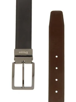 Dune London Opra Reversible Leather Belt Black Hot